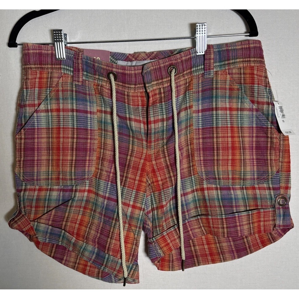 NWT Old Navy Plaid Shorts Cottage Core Womens 10